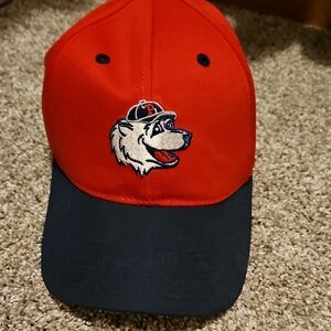 Red and Black Baseball Cap with Polar Bear Logo